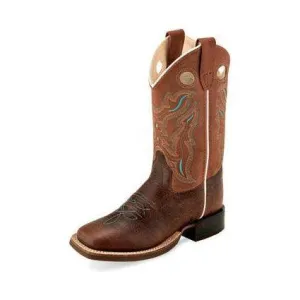 Kid's Old West Brown Cowhide Boot BSC1943
