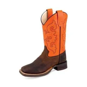 Kid's Old West Brown Smooth Cowhide Boots BSC1867