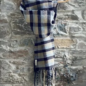 Woollen Muffler | Big Check | Loom Knitted | One Size | Unisex | Multi Colour