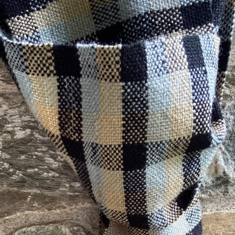 Woollen Muffler | Big Check | Loom Knitted | One Size | Unisex | Multi Colour